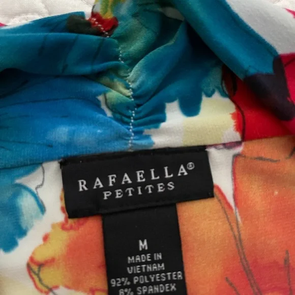 Rafaella Petites Top Floral Sleeveless Size M - Picture 7 of 13